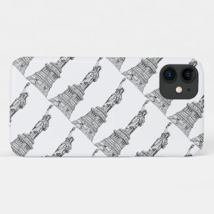 Schwarz-Weiße Freiheitsstatue Case-Mate iPhone Hülle