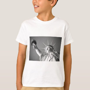 Schwarz-weiße Freiheitsstatue T-Shirt