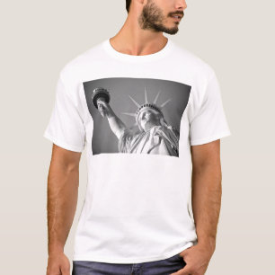 Schwarz-weiße Freiheitsstatue T-Shirt
