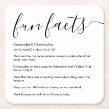 Schwarz-weiße Fun-Fakten Personalisiert aufgeführt