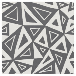 Schwarz-weiße geometrische Dreiecke Stoff