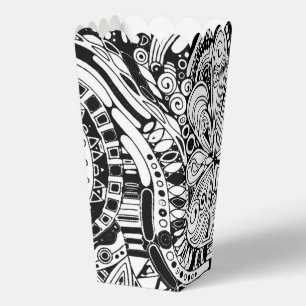 Schwarz-weiße geometrische Kunst 15 Geschenkschachtel
