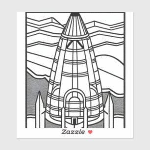 Schwarz-weiße Gestaltung Ihres Raumes Aufkleber