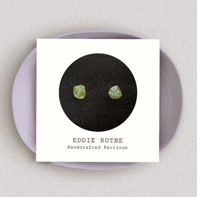 Schwarz-weiße Gestohlererdarstellung Quadratische Visitenkarte (Von Creator hochgeladen)