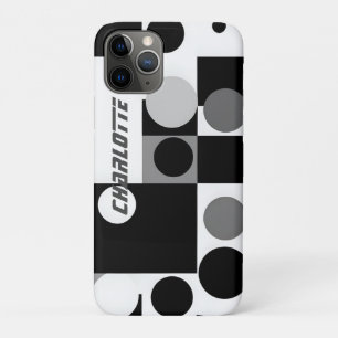 Schwarz-weiße graue geometrische Formen iPad Smart Case-Mate iPhone Hülle