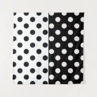 Schwarz-weiße halbe Farbtrennung inverse Polka-Pun