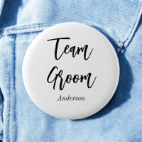 Schwarz-weiße Hochzeit im Team Groom