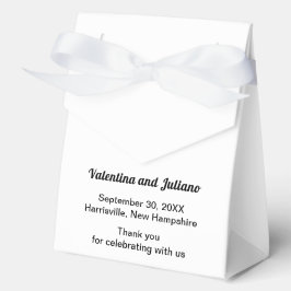Schwarz-weiße Hochzeitszelt-Stil-Geschenkboxen Geschenkschachtel