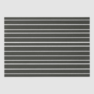 Schwarz-weiße horizontale Streifen Seidenpapier