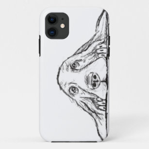 Schwarz-weiße Hundeaugen Case-Mate iPhone Hülle