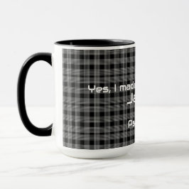 Schwarz-weiße Karierte Bibel Inspiration Thema Tee Tasse