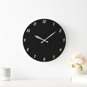 Schwarz Weiße Klasse Elegante Benutzerdefinierte G Große Wanduhr