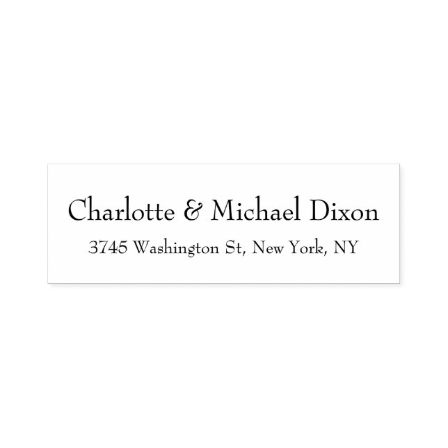 Schwarz-weiße klassische Elegant-Familie Permastempel (Design)