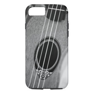 Schwarz-weiße klassische spanische Gitarre iPhone 8/7 Hülle