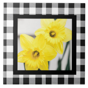 Schwarz-weiße Küche Fliese