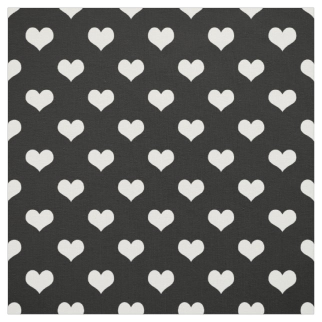 Schwarz-weiße Liebe Herzdesign Stoff (Muster)