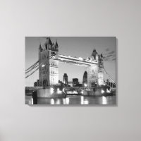 Schwarz-weiße London-Turm-Brücke