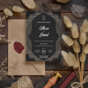 Schwarz-weiße Luxushochzeit