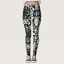 Schwarz-weiße mandalische Handschrift gezeichnet d