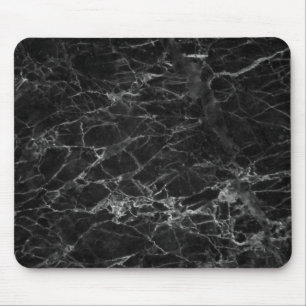 Schwarz-weiße Marmortextur Mousepad