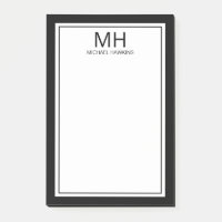 Schwarz-weiße Mit Monogramm Männer