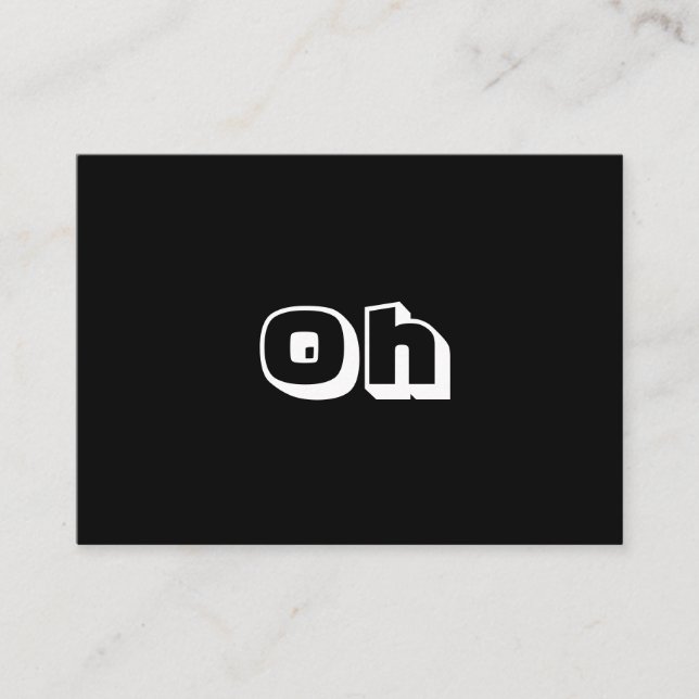 Schwarz-weiße, moderne Karte (Vorderseite)