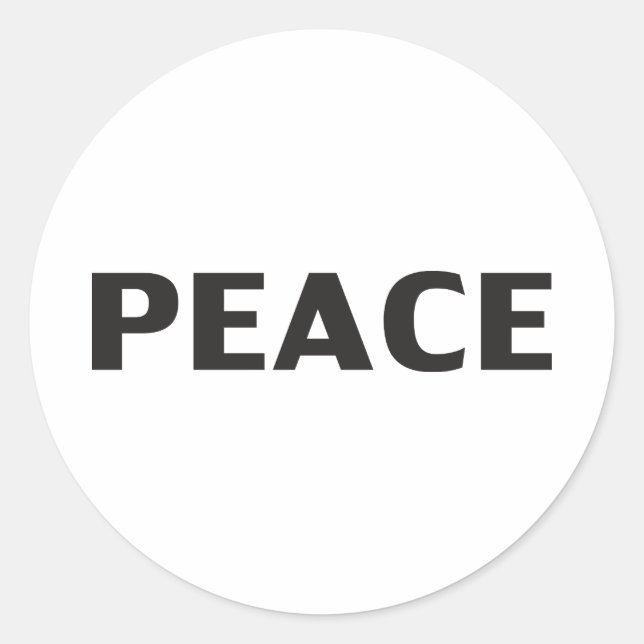 Schwarz-weiße Moderne Runder Aufkleber (Vorderseite)