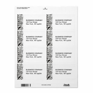 Schwarz-weiße Muster Streifen modern Zebra