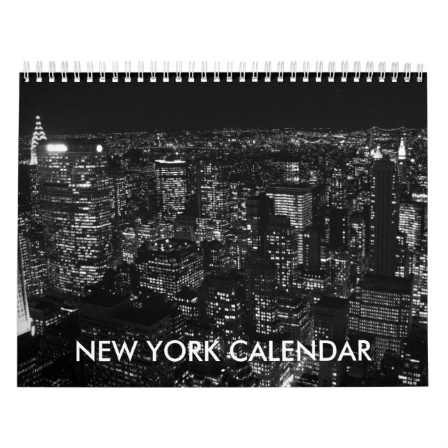 Schwarz-weiße New York City Kalender (Titelbild)