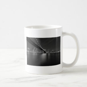 Schwarz-weiße New York City Skyline Kaffeetasse