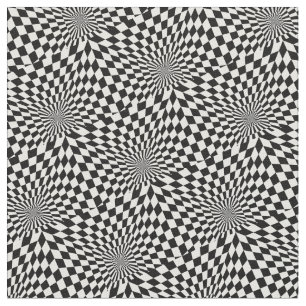 Schwarz-weiße optische Täuschung des Karos Stoff