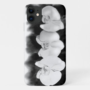Schwarz-weiße Orchideenmalerei tropisch Case-Mate iPhone Hülle