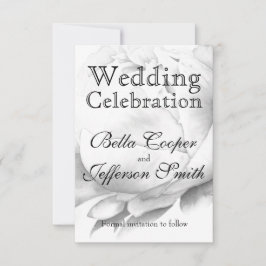 Schwarz-weiße Peelingkunst elegante Blumenkunst Save The Date