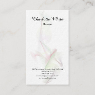 Schwarz-weiße Pinselskripte Abstrakte Kurven Moder Visitenkarte
