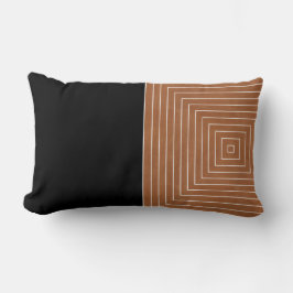 Schwarz-weiße Plätze für Sattel-Tan Lendenkissen