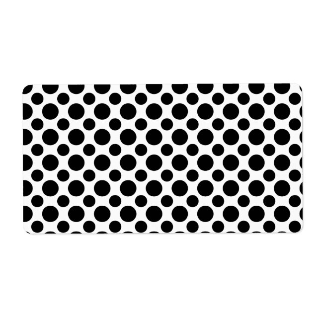Schwarz-weiße Polka Dots groß und klein (Vorne)