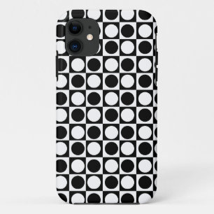 Schwarz-weiße Polka-Punkte Case-Mate iPhone Hülle