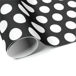 Schwarz-weiße Punkte Geschenkpapier