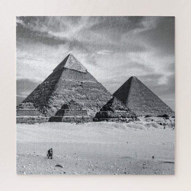 Schwarz-Weiße Pyramiden Puzzle (Vertikal)