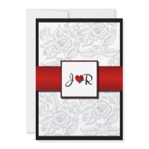 Schwarz-weiße rote Bohemische Posh