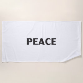 Schwarz-weiße Ruhe Strandtuch