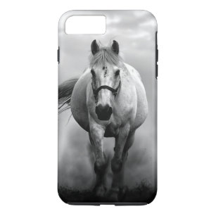 Schwarz-weiße Running Horse Freedom Case-Mate iPhone Hülle