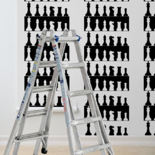 Schwarz-weiße Schachpartien aus Schale und Tüpfel Tapete