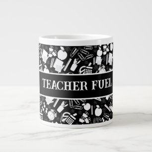 Schwarz-weiße Schulbedarf MusterlehrerStudent Jumbo-Tasse