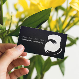 Schwarz-weiße Schwangere Bly Chic Maternity Visitenkarte