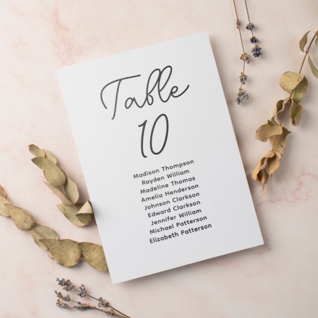 Schwarz-weiße  Seekarte für Minimalistisches Skrip Tischnummer (Von Creator hochgeladen)