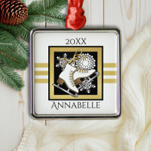 Schwarz-weiße Skaten-/Ice-Skaten-