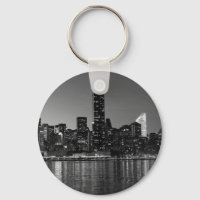 Schwarz-weiße Skyscaper-Silhouette in New York