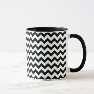 Schwarz-weiße Sparren Tasse