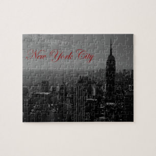 Schwarz-weiße Stadt New York Puzzle